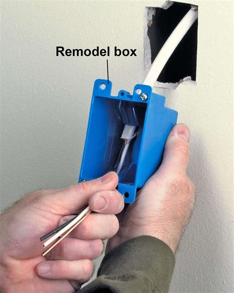 repair drywall around electrical box|installing a remodel electrical box.